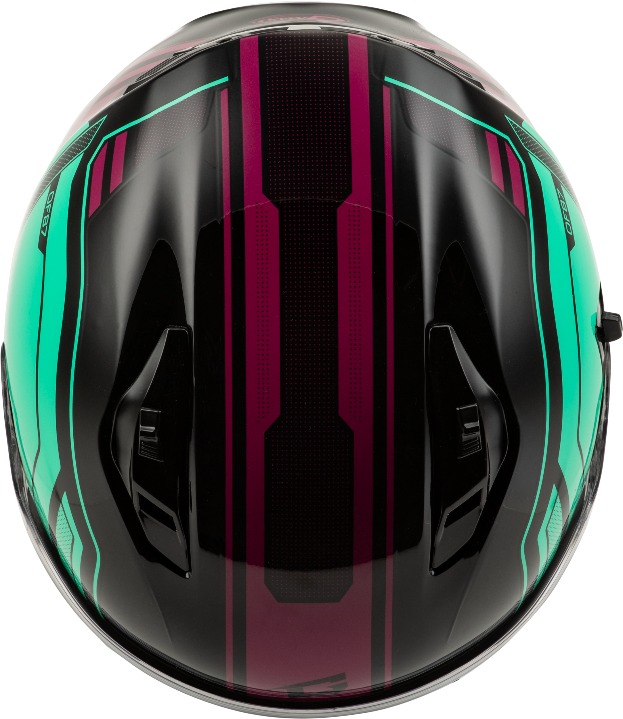 Of 87 Duke Helmet Black/Aqua/Coral Xs