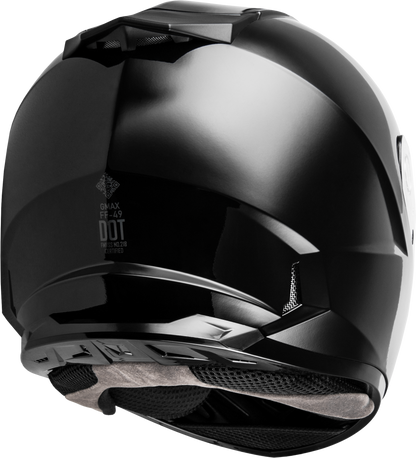 Ff 49 Solid Helmets Black Lg