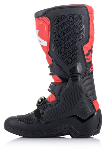 Alpinestars Tech 5 Boots Black/Red Size 11 - Advanced Motocross Footwear