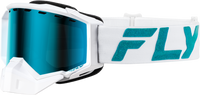 Zone Elite Snw Goggle Wht/Teal W/ Sky Blue/Polarized Smk Lens