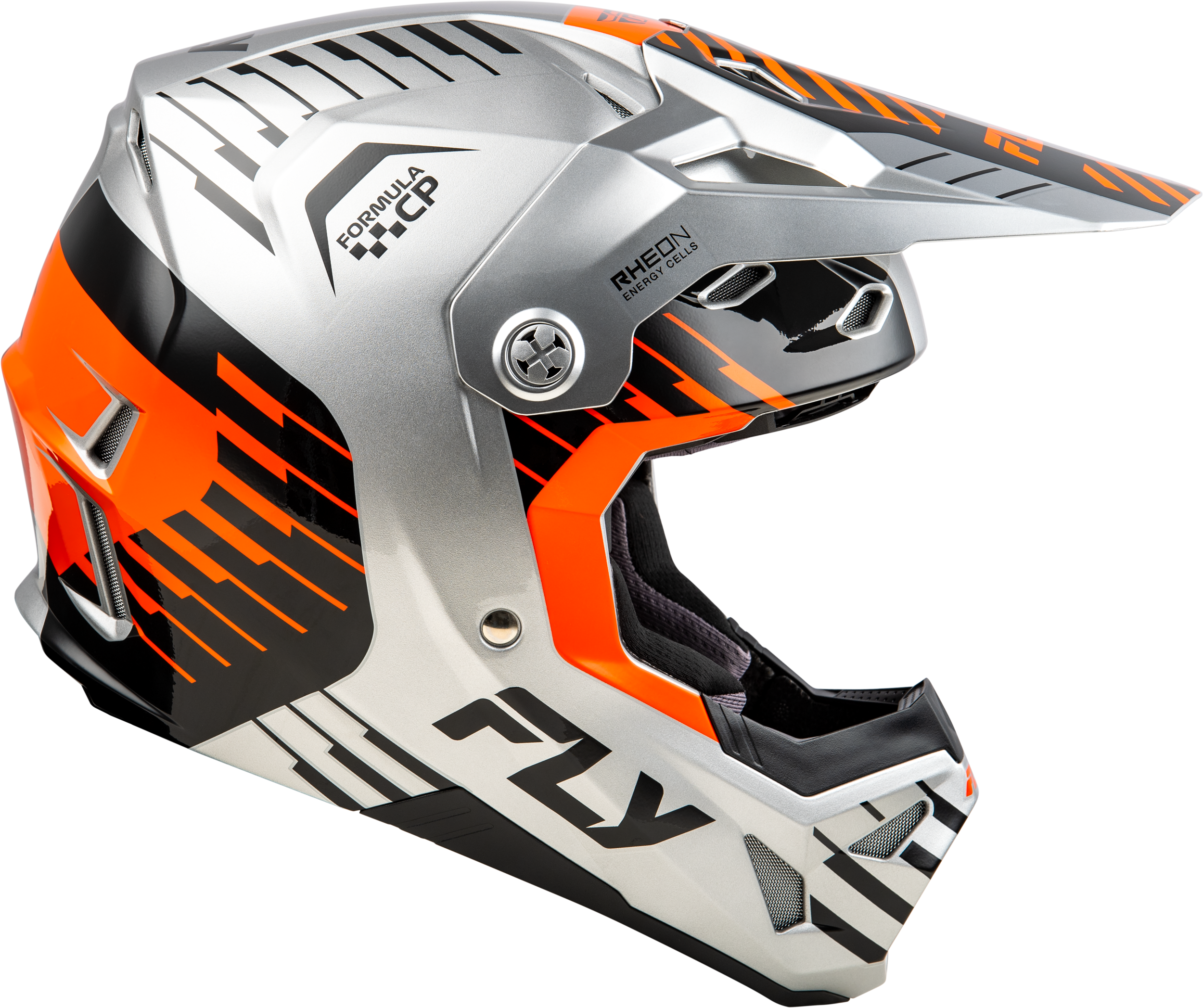 Youth Formula Cp Slice Helmet Grey/Orange/Black Yl