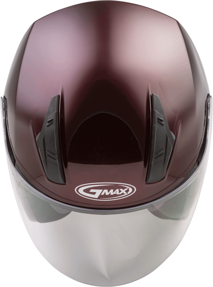 Of 17 Open Face Helmet Wine Red Sm