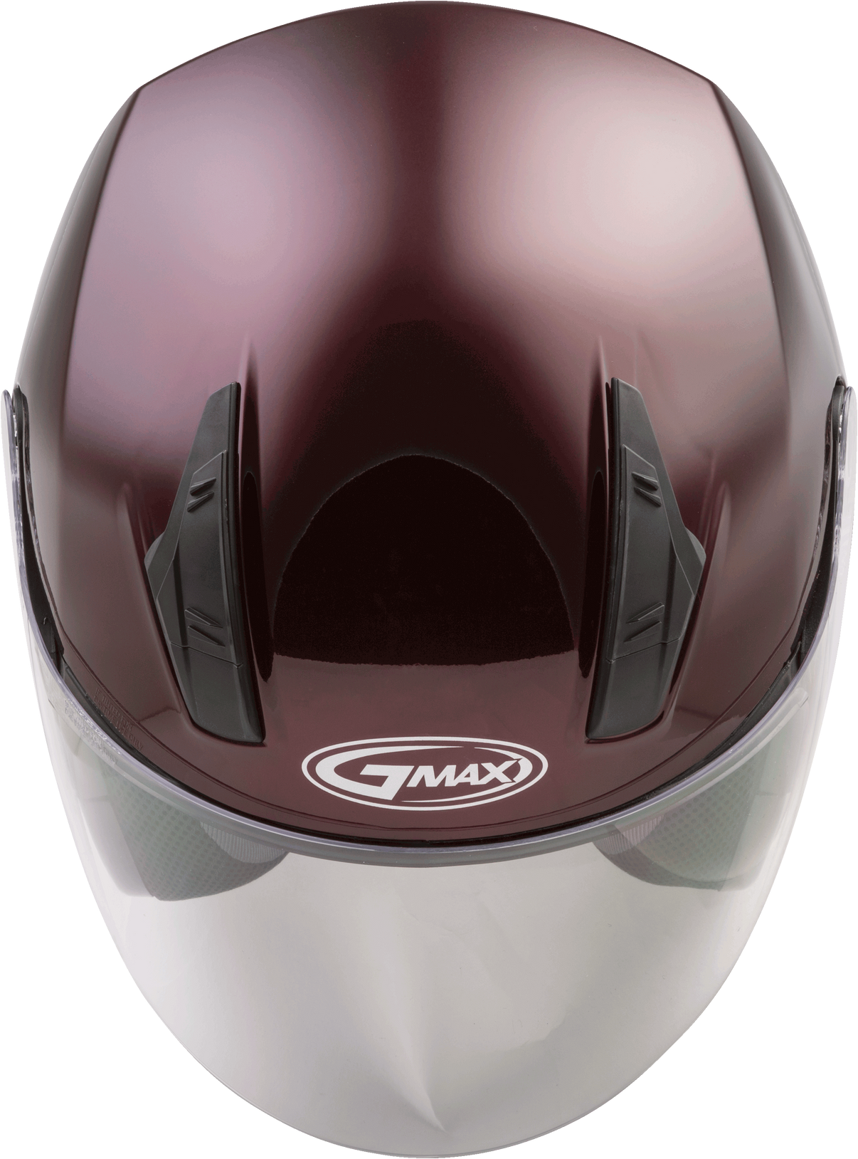 Of 17 Open Face Helmet Wine Red 2x