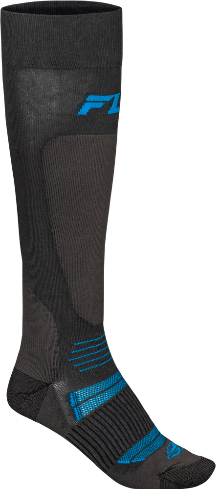 Snow Midweight Wool Sock Grey/Blue Lg/Xl