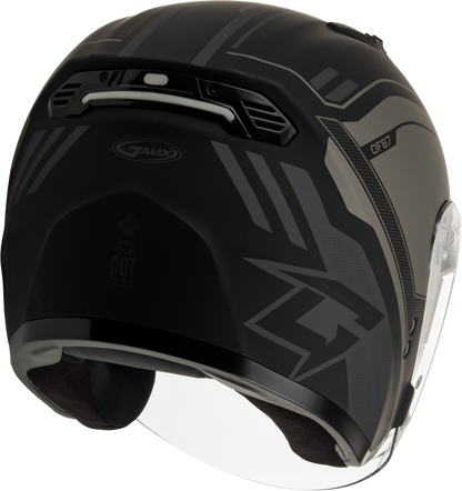 Of 87 Duke Helmet W/Led Light Matte Blk/Grey Xl