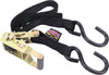 Tie Down Ratchet S Hook 1"X6' Black Pair