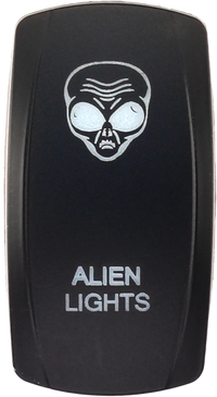 Dash Switch Rocker Face Alien Lights