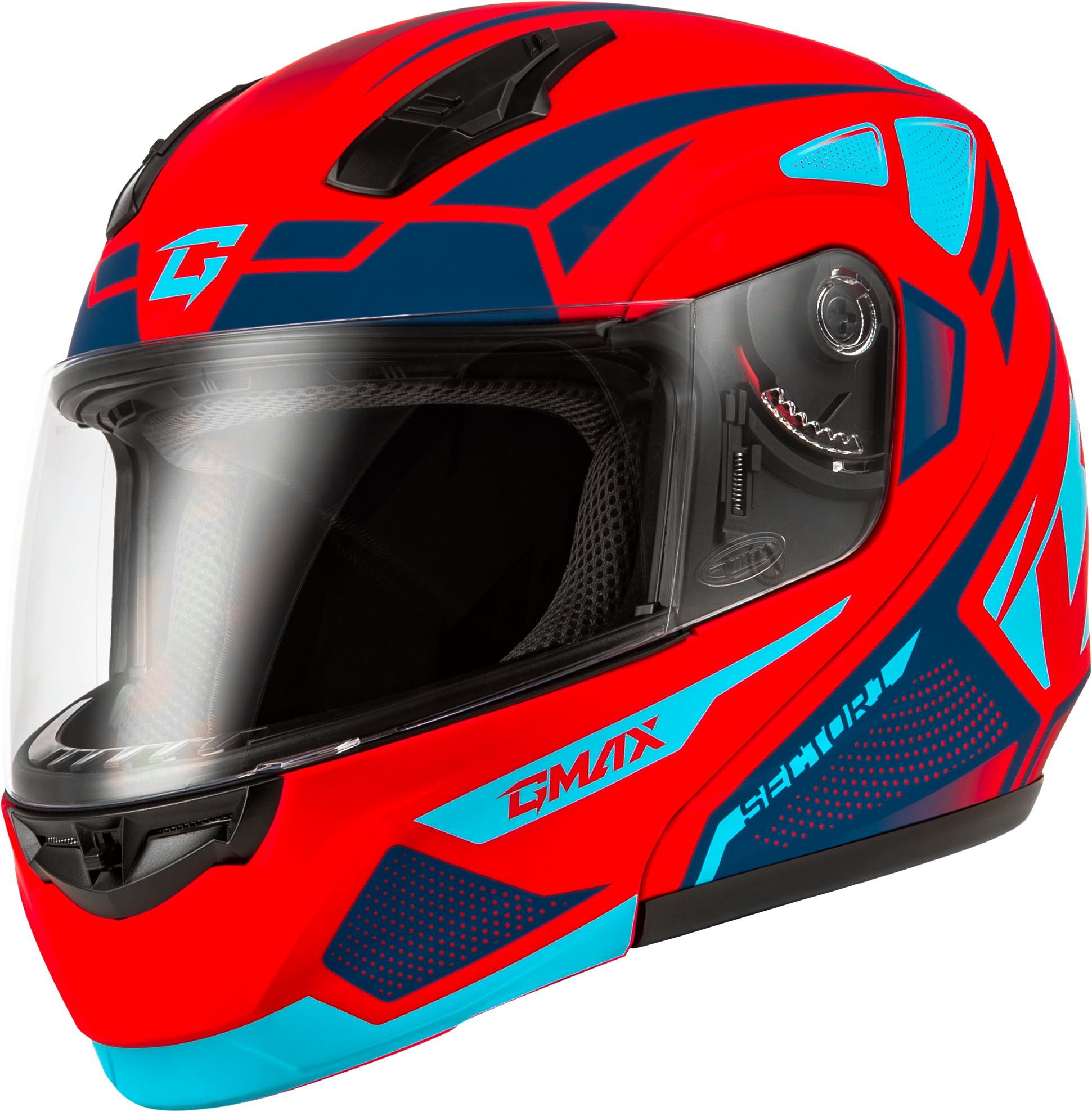 Md 04 Sector Helmet Matte Red/Blue  Xs