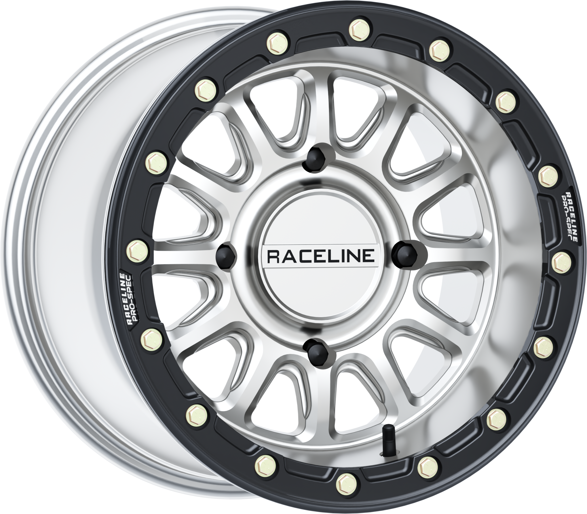 Alpha Hyper Wheel 4/137 Hyper Silver/Blk 15x10 (+10mm)