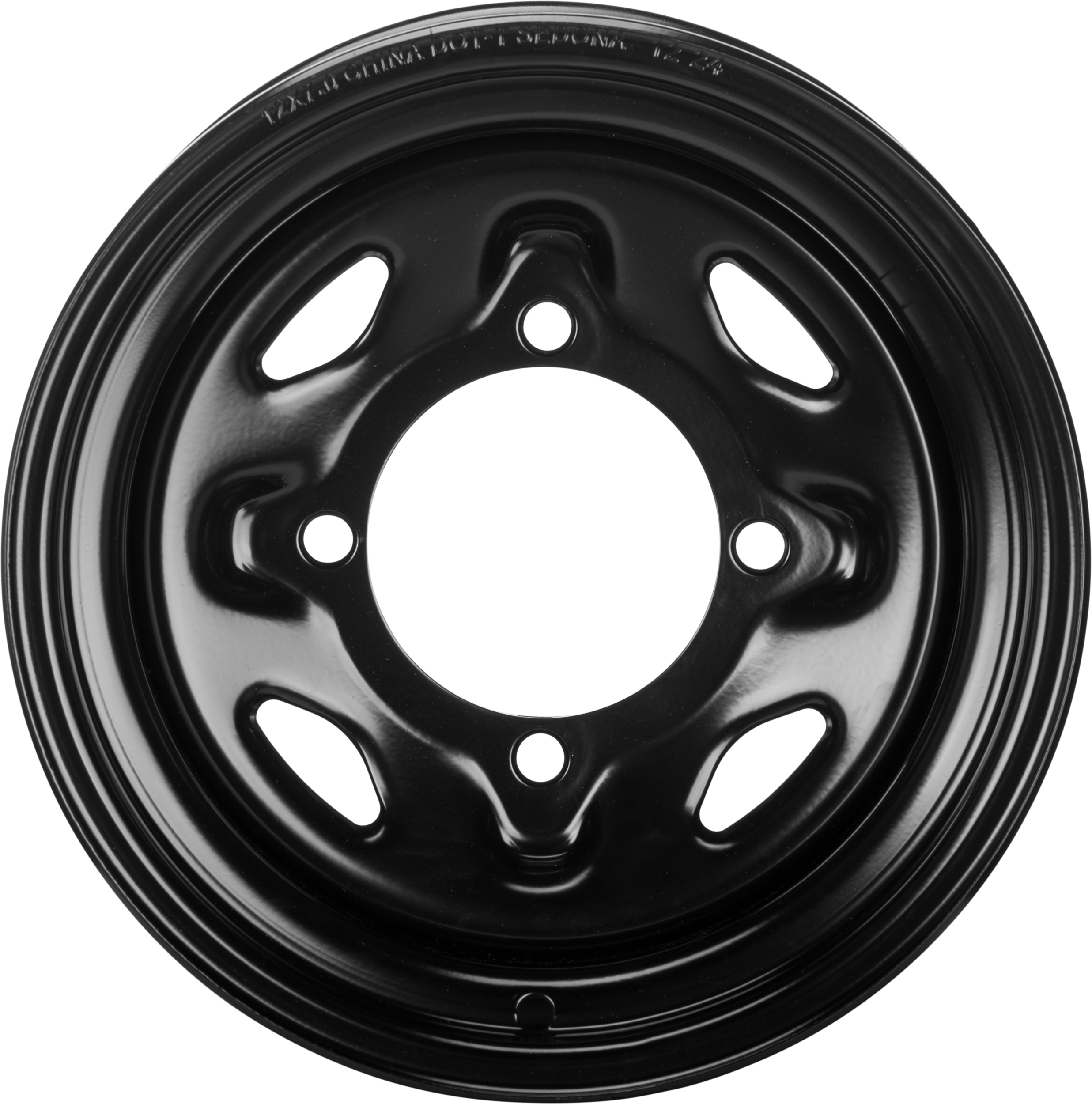 Sedona Steel 12x7 4/137 4+3 Blk Front