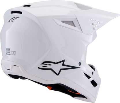 Sm3 Solid Helmet White Glossy Xs