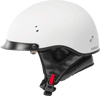 Hh 65 Half Helmet Full Dressed Matte White Lg