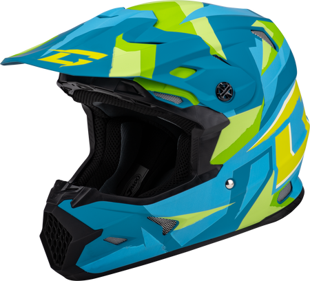 Mx 96 Splinter Helmet Matte Blue/Green 2x