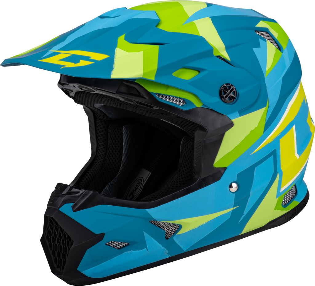 Mx 96 Splinter Helmet Matte Blue/Green Xl