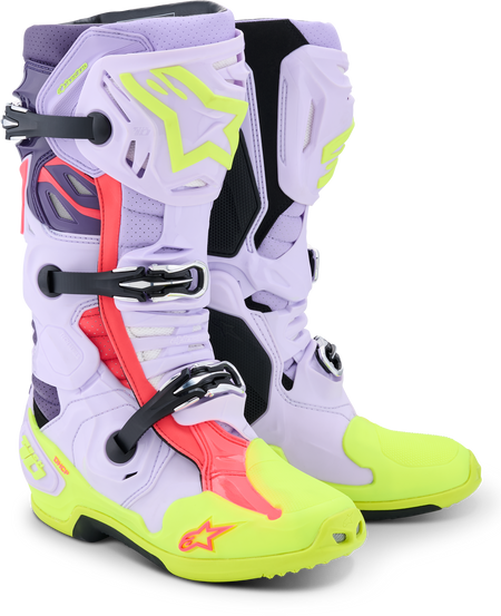 Tech 10 Supervented Purp/Ylw Fluo/Diva Pink 12