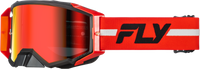 Zone Pro Goggle Red/Black/Grey W/ Red Mirror/Smoke Lens
