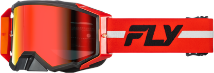 Zone Pro Goggle Red/Black/Grey W/ Red Mirror/Smoke Lens