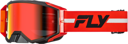 Zone Pro Goggle Red/Black/Grey W/ Red Mirror/Smoke Lens