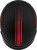 Hh 65 Retribution Helmet W/Peak Matte Black/Red Sm