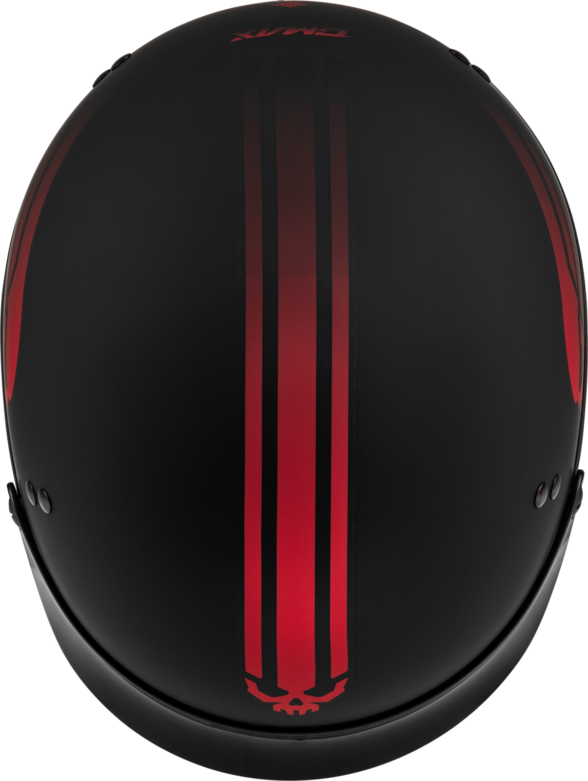 Hh 65 Retribution Helmet W/Peak Matte Black/Red Sm