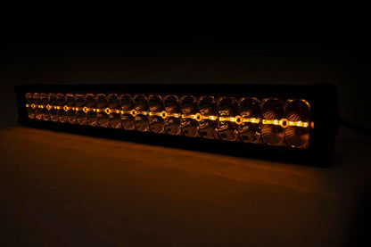 20 Inch Chrome Series LED Light Bar | Dual Row | Amber DRL | 70920DA