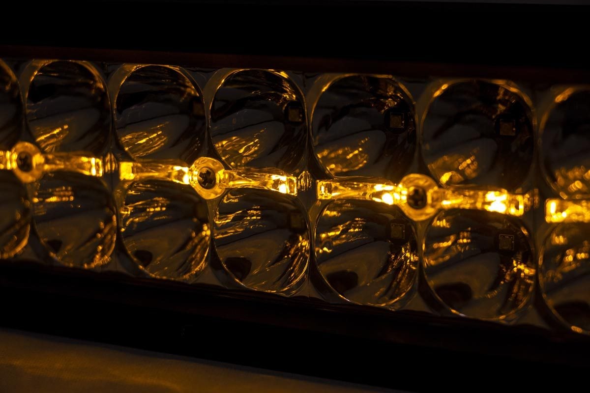 20 Inch Chrome Series LED Light Bar | Dual Row | Amber DRL | 70920DA