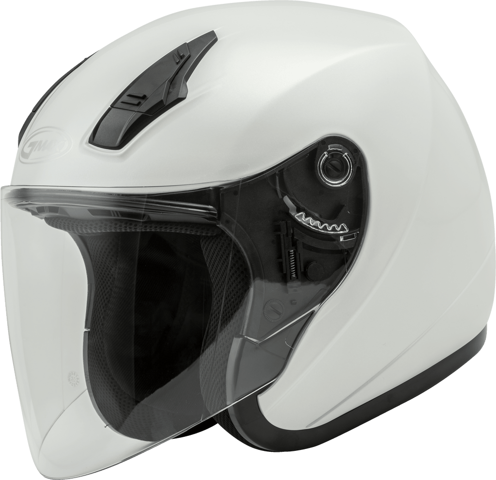 Of 17 Open Face Helmet Pearl White Lg
