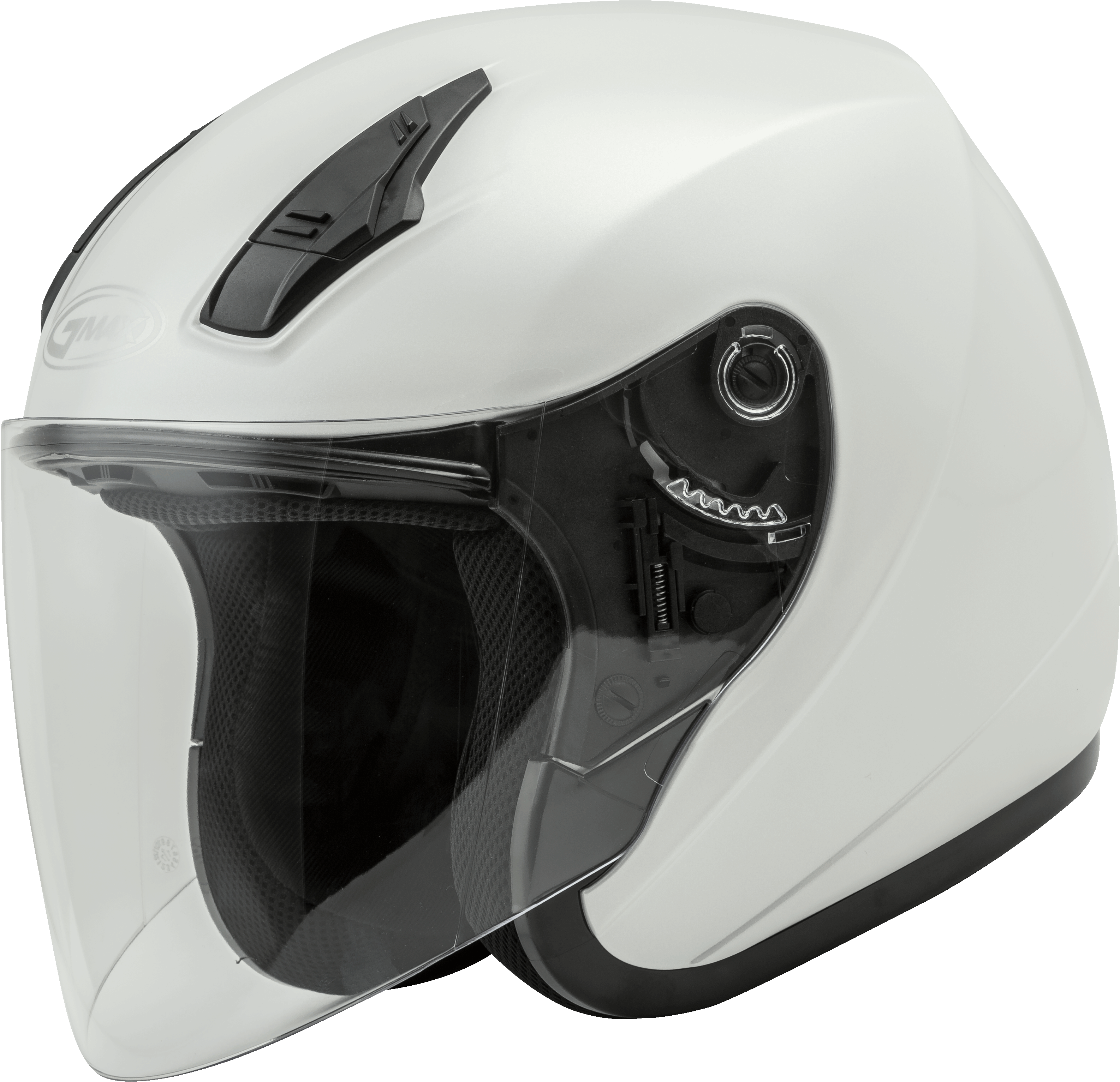 Of 17 Open Face Helmet Pearl White Lg