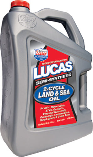 LUCAS Semi Synthetic 2 Cycle Land/Sea Oil - Part Number 10557