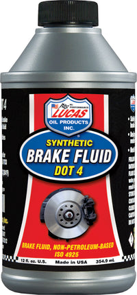 LUCAS Synthetic Brake Fluid DOT 4 - 12oz (Part No. 10827)