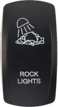 Dash Switch Rocker Face Rock Lights