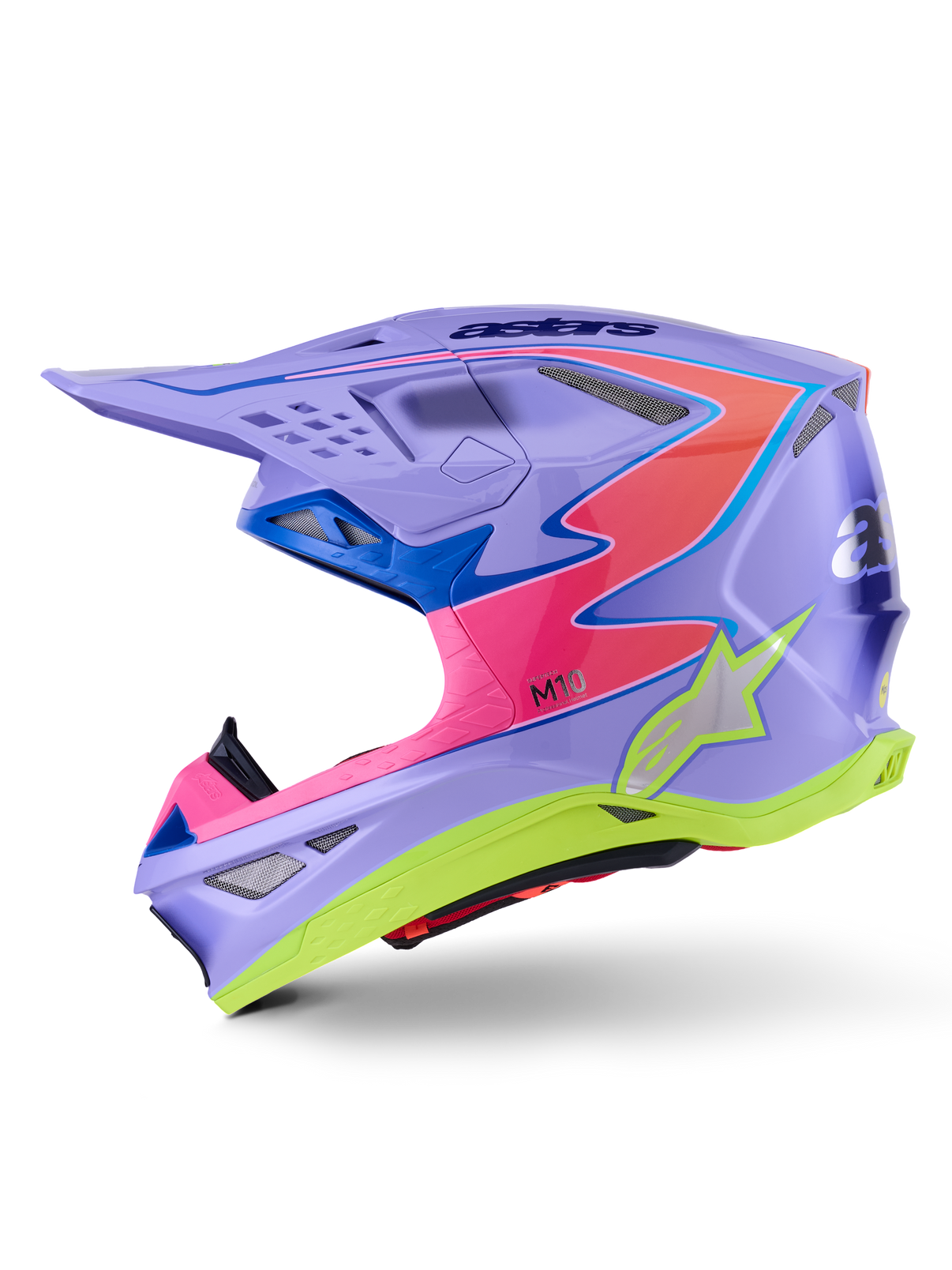 S M10 Jett Lawrence R01 Helmet Purp/Pnk Fluo/Ylw Fluo Gls Md