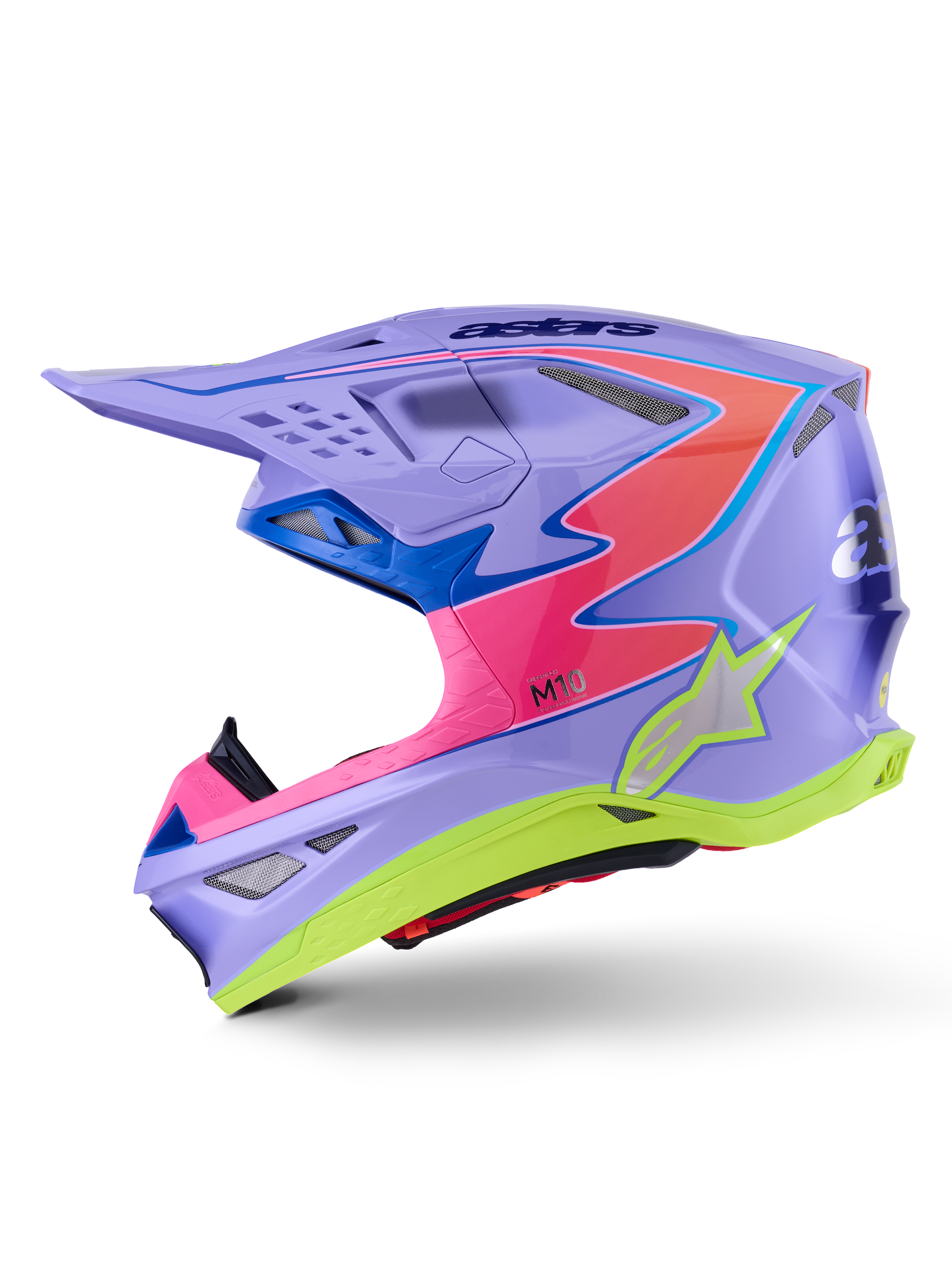 S M10 Jett Lawrence R01 Helmet Purp/Pnk Fluo/Ylw Fluo Gls Sm