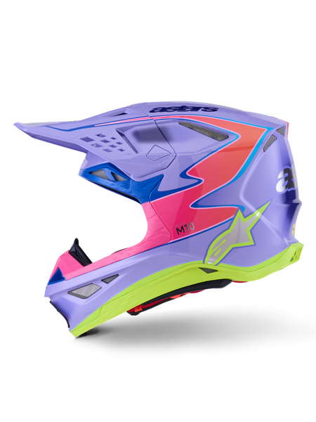 S M10 Jett Lawrence R01 Helmet Purp/Pnk Fluo/Ylw Fluo Gls Sm