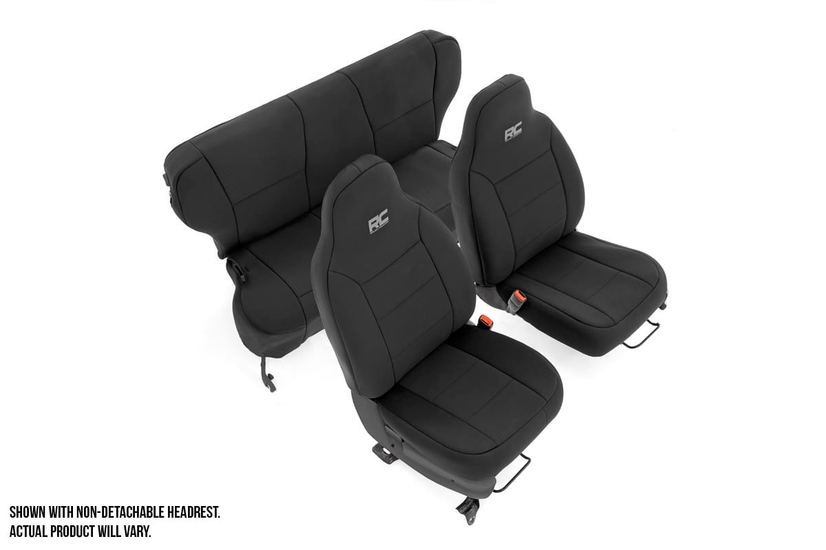 Seat Covers | Detachable Headrest FR & RR | Jeep Cherokee XJ 2WD/4WD (97-01) | 91023