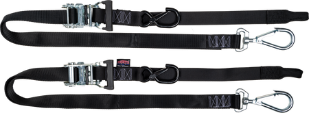 Tie Down Rat Sec Hooks/Swivel 1.5"X6' Blk/Blk W/Storage Bag