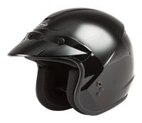 Of 2 Open Face Helmet Black Xl