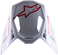 S M8 Radium 2 Visor Bright Red/White