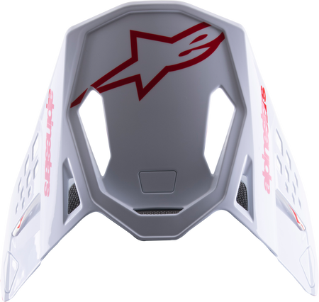 S M8 Radium 2 Visor Bright Red/White