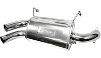 BIKEMAN PERFORMANCE Double Barrel Exhaust System Ceramic Chrome/Ceramic Black