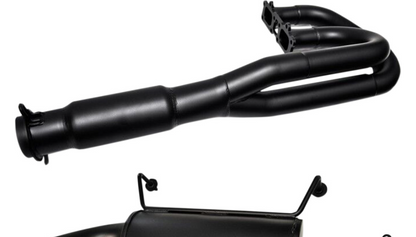 BIKEMAN PERFORMANCE Double Barrel Exhaust System Ceramic Chrome/Ceramic Black