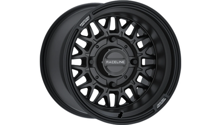 Raceline Omega 14x7 4/156 4+3 (+10mm) Satin Black
