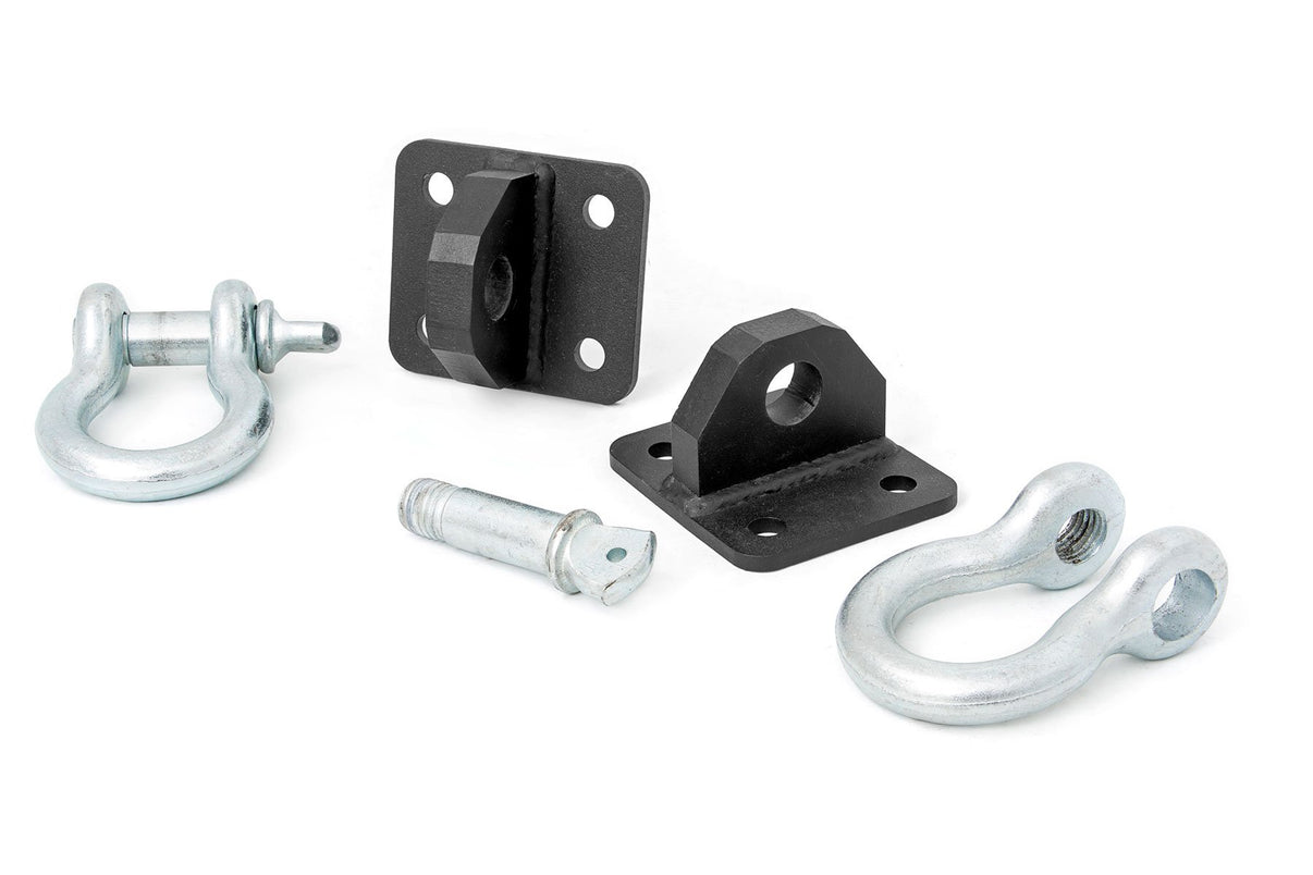 D Ring Shackles and Mounts | TJ Stubby | XJ Winch | Jeep Cherokee XJ (84-01)/Wrangler TJ (97-06)  | 1058