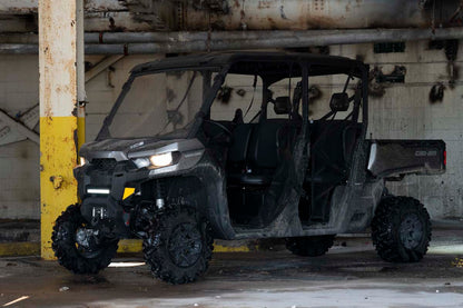 LED Light | Bumper Mount | 12" Black Single Row | White DRL | Can-Am Defender HD 8/HD 9/HD 10 | 97004