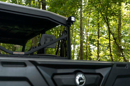 LED Light | Cab Mount | 2" Black Pair | Flood | Can-Am Defender HD 5/HD 8/HD 9/HD 10 | 71011