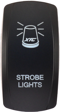 Dash Switch Rocker Face Strobe Light