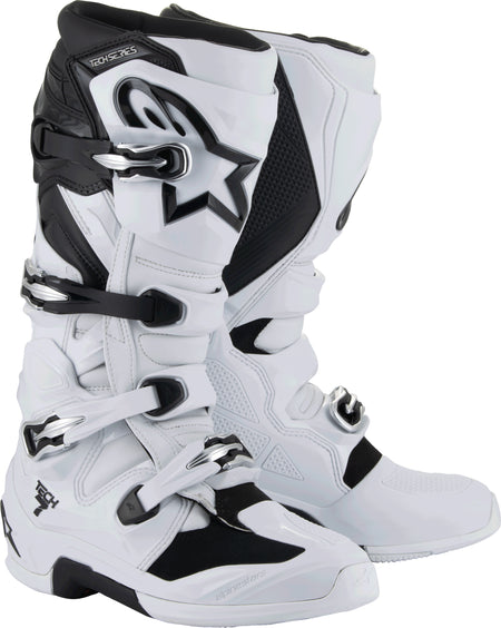 Alpinestars Tech 7 Boots White/Black - Part Number 2012025-21-11