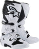 Alpinestars Tech 7 Boots White/Black - Size 10 (Part Number: 2012025-21-10)