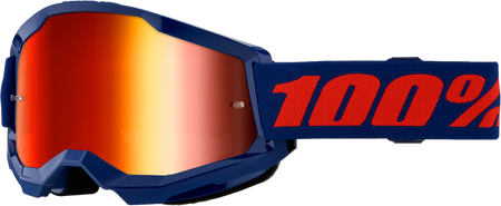 Strata 2 Goggle Navy Mirror Red Lens