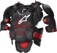 A 10 V2 Full Chest Protector Anthracite/Black/Red Xs/Sm